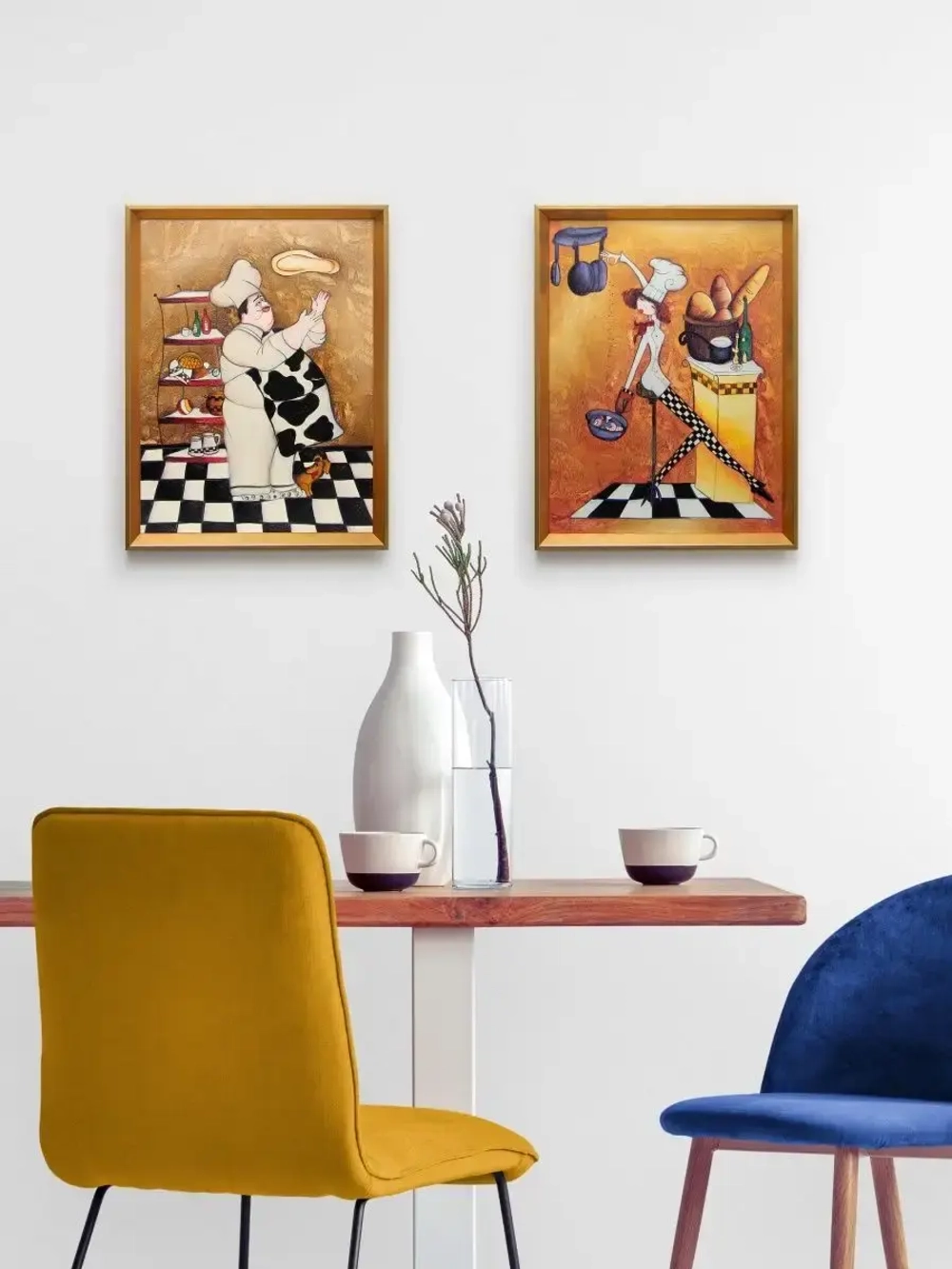 Картина настенная в багетной раме "Повар" 42*32 см