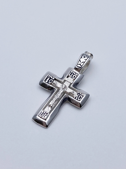 Крест из серебра/Чернение