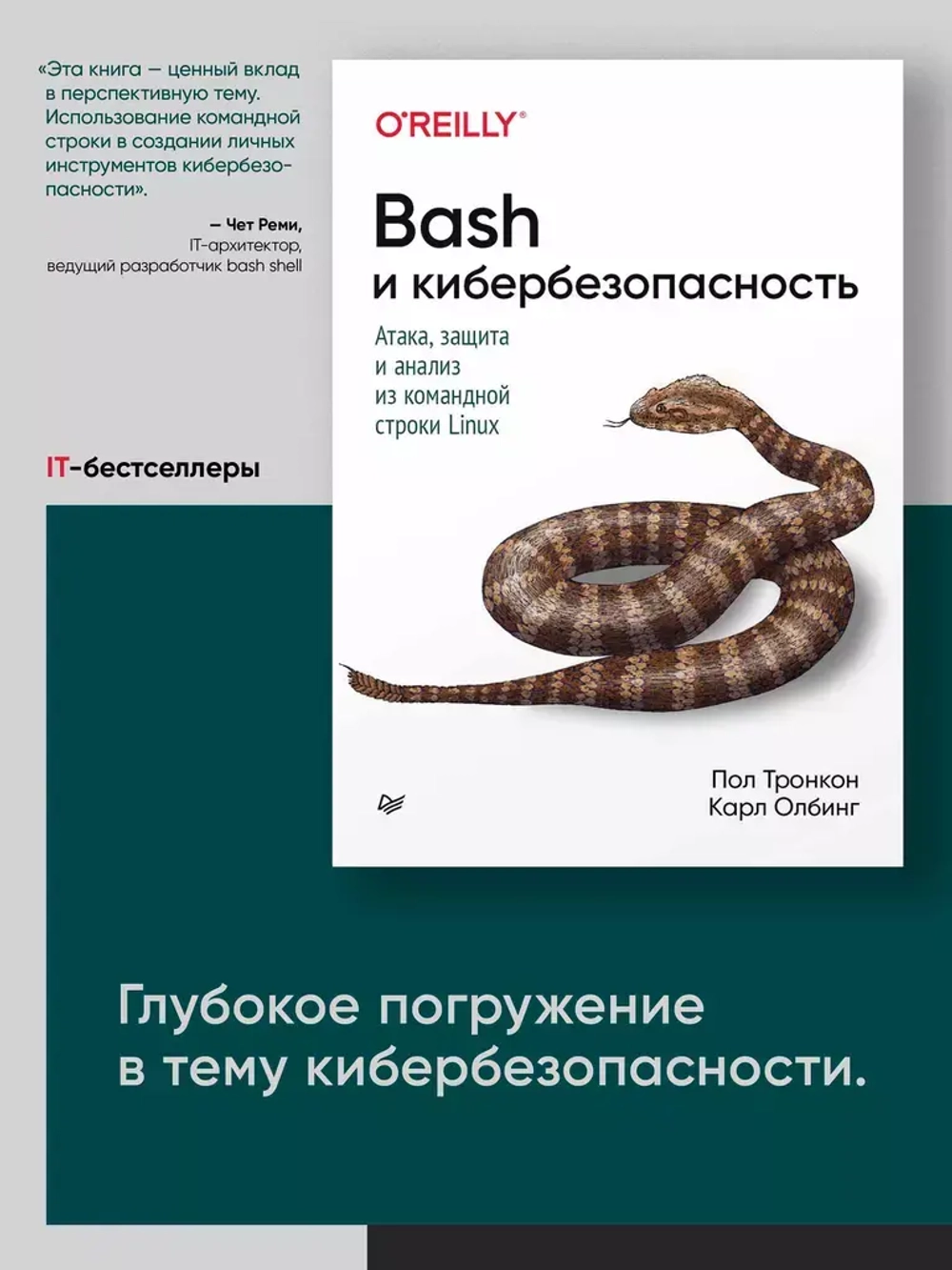 Книга: Тронкон П., Олбинг К. "Bash и кибербезопасность: атака, защита и анализ из командной строки Linux"