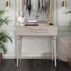 Консоль Арт Колор matte Классик Голд Серый агат матовый