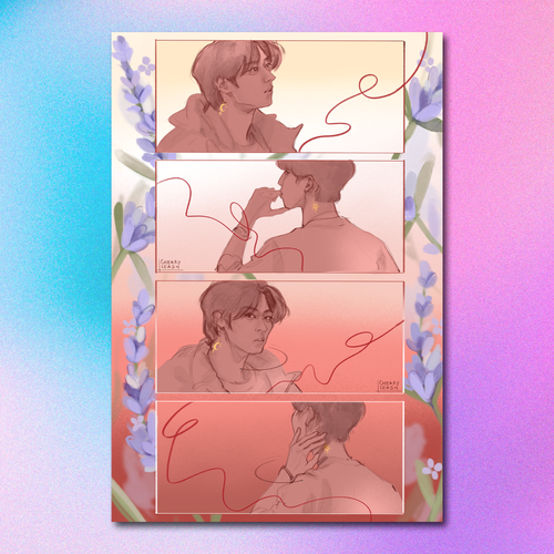 Арт принт / cherryleash / STRAY KIDS / Минсоны #3