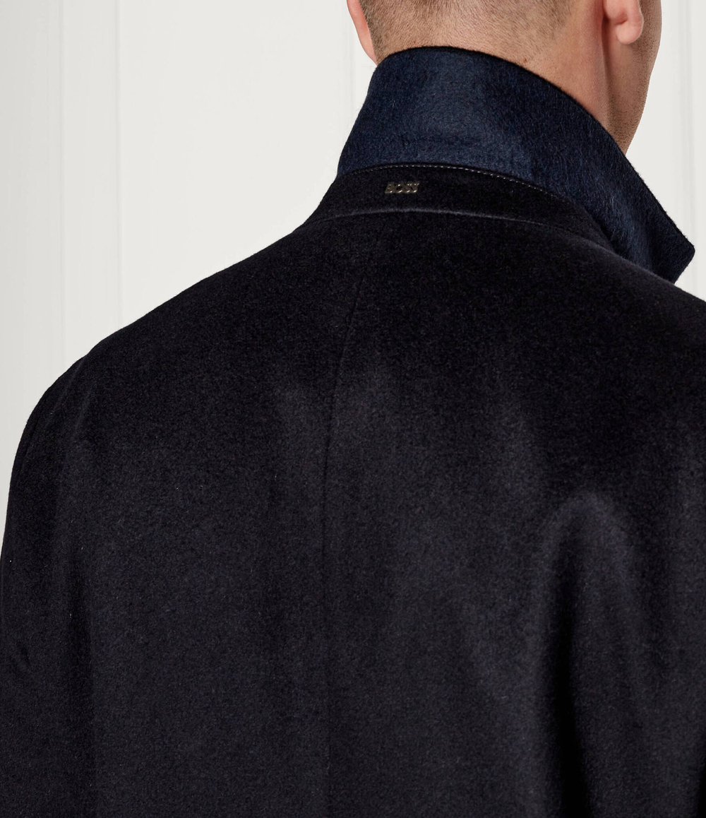 Хлопковое пальто Hyde BOSS BLACK - темно-синий(50525739)