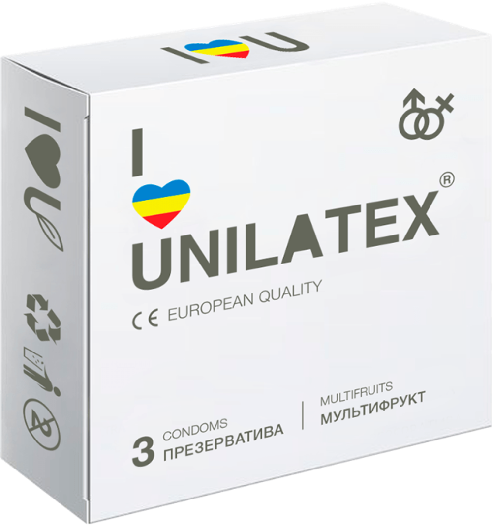 Презервативы фруктовые Unilatex Multifruits 3 шт