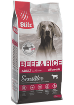 Blitz Sensitive Beef & Rice Adult Dog All Breeds