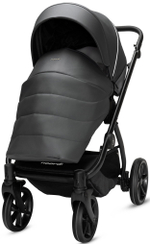 Детская коляска Noordi Fjordi Leather V2 3 в 1 с автокреслом Terra Black 1462819 Shadow Grey