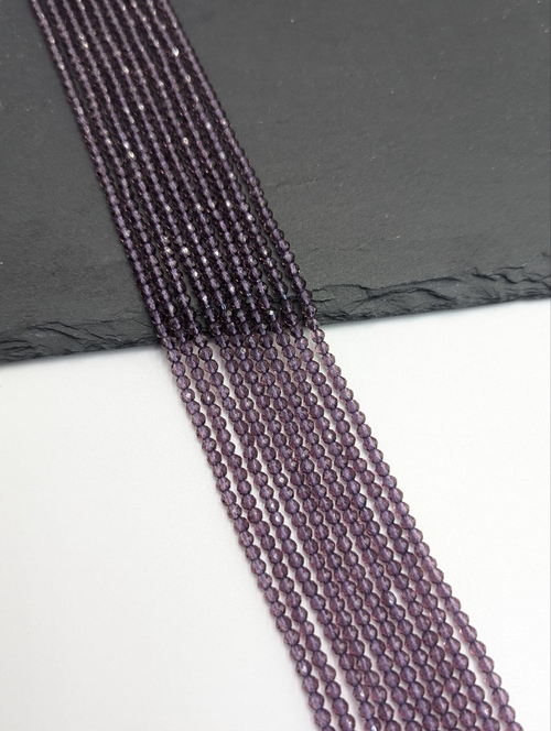 Шпинель стеклянная 3мм, темно-фиолетовый