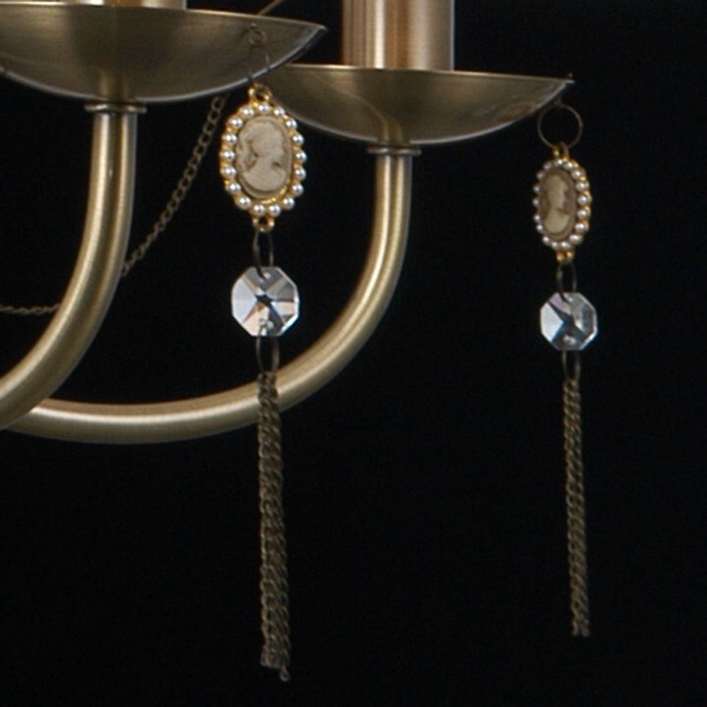 Подвесная люстра ILLUMICO IL0023 IL0023-5PSQ-24 AB CASTOR