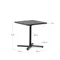 Складной уличный стол Torreta из алюминия с черной отделкой 70 x 70 см