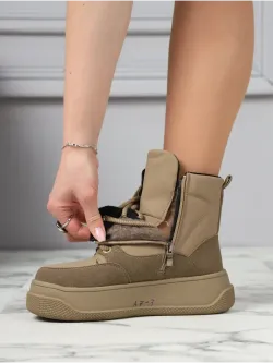 Дутики зимние на платформе