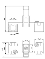 0424026 - AKG 35 GNYE - Соединительная клемма