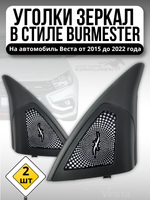 Уголки зеркал в стиле BURMESTER Веста черный глянец белый