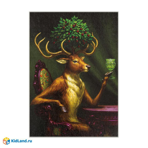 Пазлы деревянные "Сказочный олень", 504 детали, размер 30*42 см