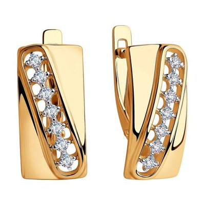 Серьги Au 585 (028248)