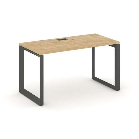 Style Project Стол письменный SN-59O.SP-003 Тиквуд Светлый/Металл Антрацит/Черный Заглушка 1380*600*