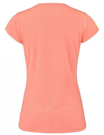 Женская теннисная футболка Babolat Exercise Message Tee Woman - fluo strike heather