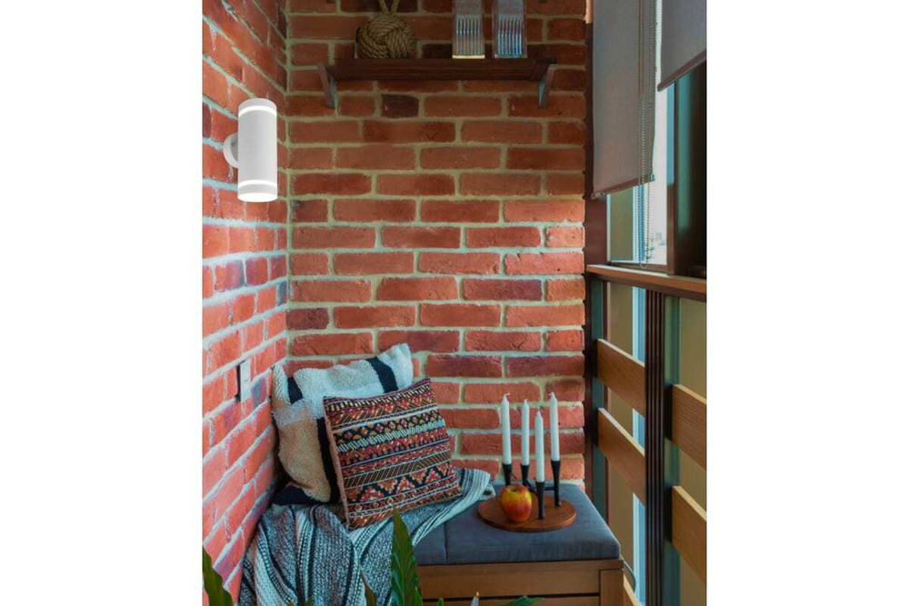 Светильник архитектурный DH1002, на стену вверх/вниз, 230V, белый Feron