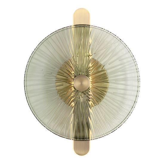 SL6141.321.01 Светильник настенный ST-Luce бронза/зелёный LED 1*11W 4000K WASI