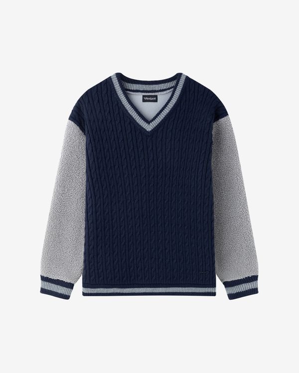 Свитер Lamb темно-синий/серый - фото 1