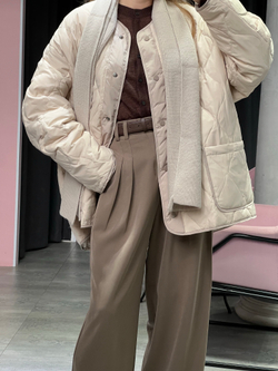 Бомбер Лоран молочный