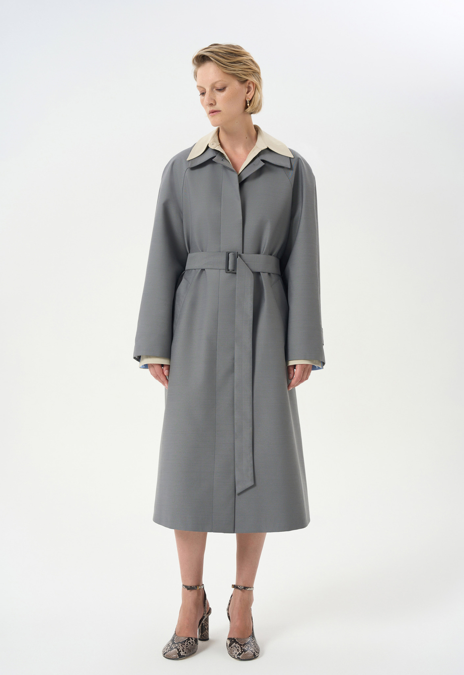 Водоотталкивающий тренч из шерсти, Mackintosh