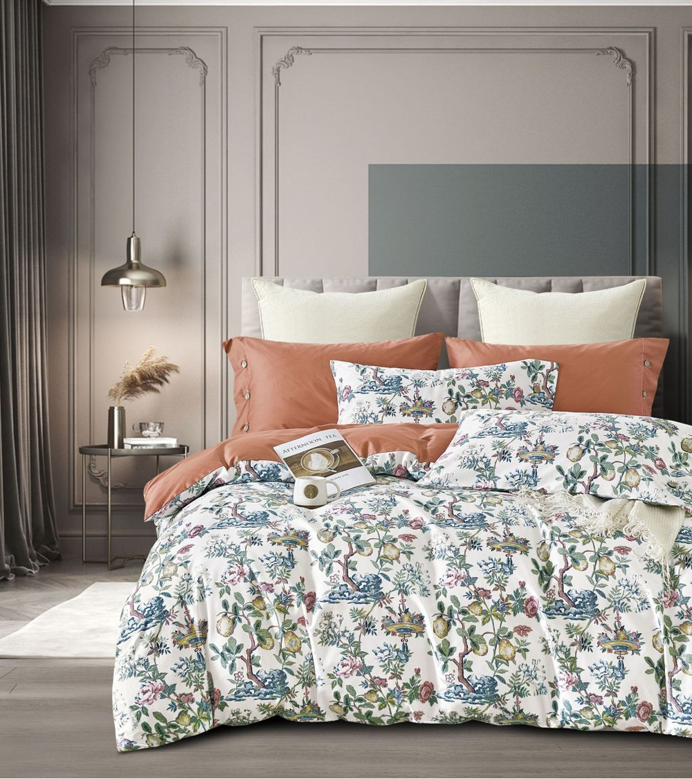 Постельное белье 2 спальное евро Asabella 2005-6