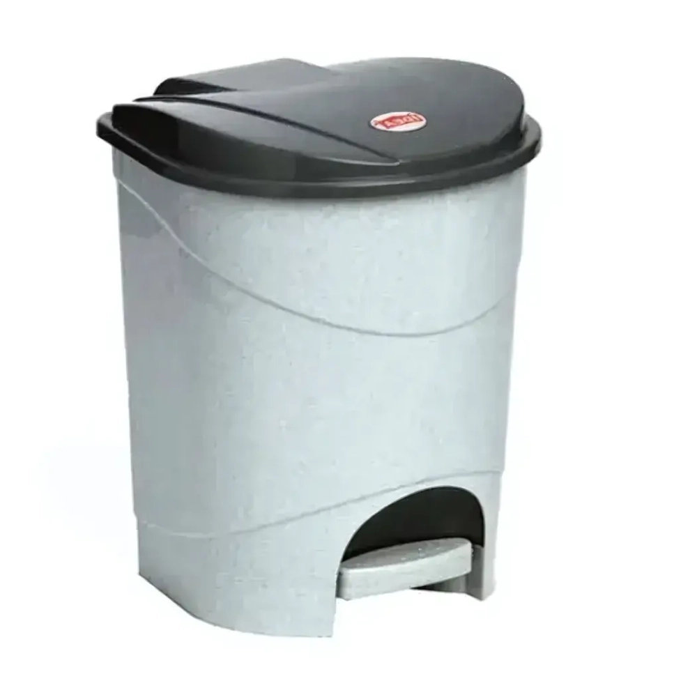 Контейнер для мусора с педалью 11л Мраморный 0,33,2х0,27м
