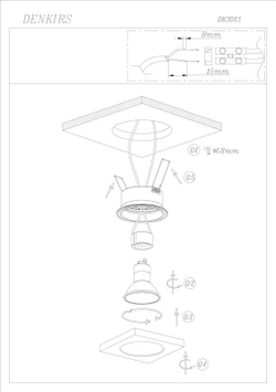 Влагозащищенный светильник Denkirs DK3013-AL