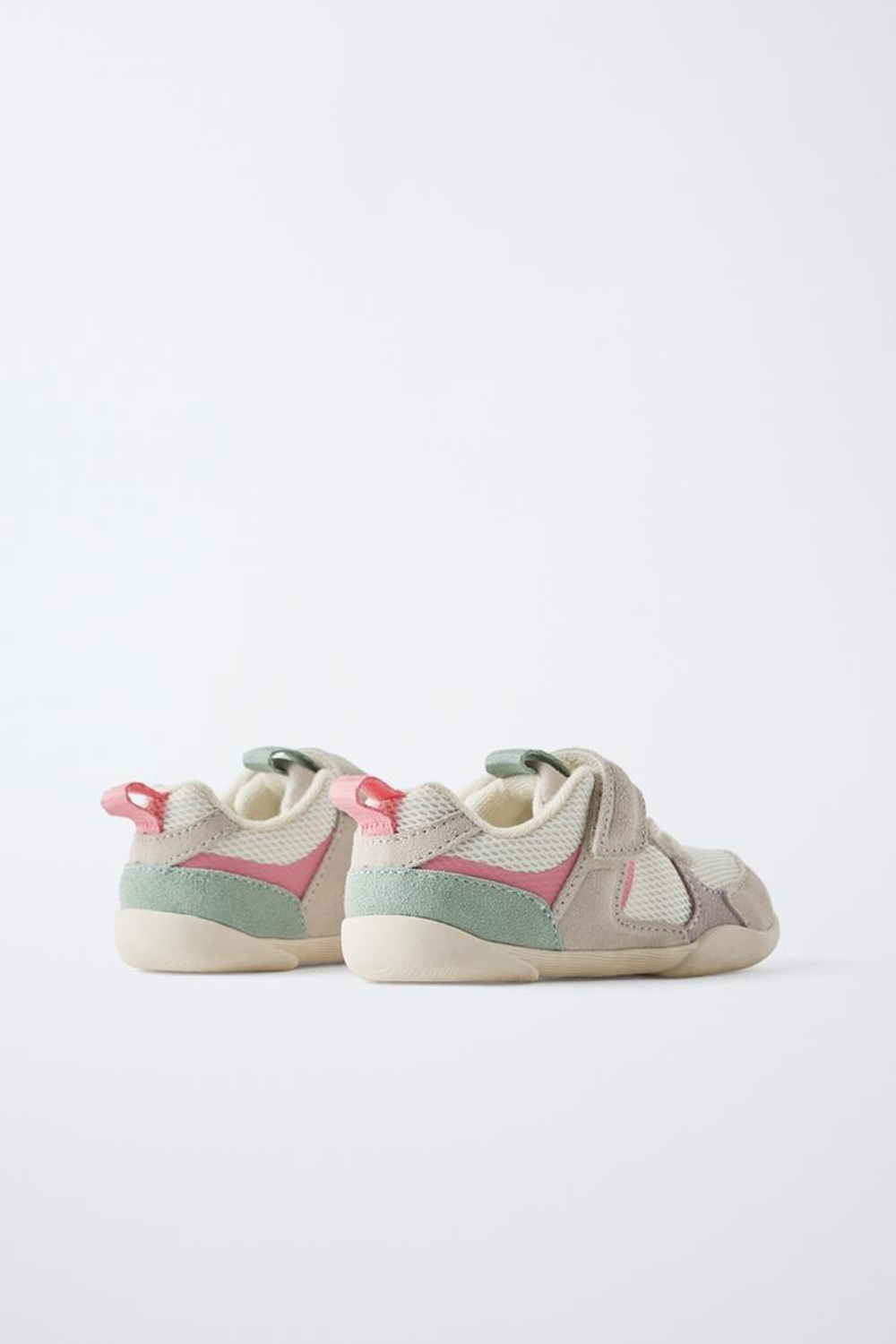 ZARA КОМБИНИРОВАННЫЕ КРОССОВКИ, РОЗОВЫЙ