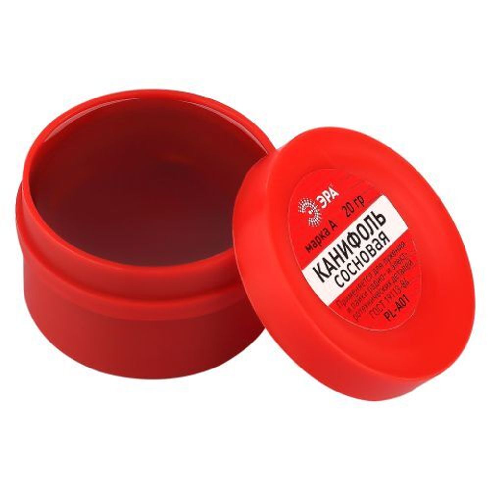 Канифоль сосновая марки А PL-A01 20гр Эра Б0052561 Канифоль сосновая марки А PL-A01 20гр Эра Б0052561