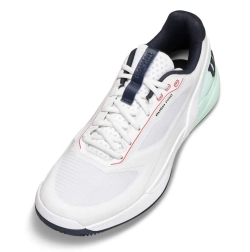 Мужские кроссовки теннисные Wilson Rush Pro 5 Clay - white/bay/fiery cor
