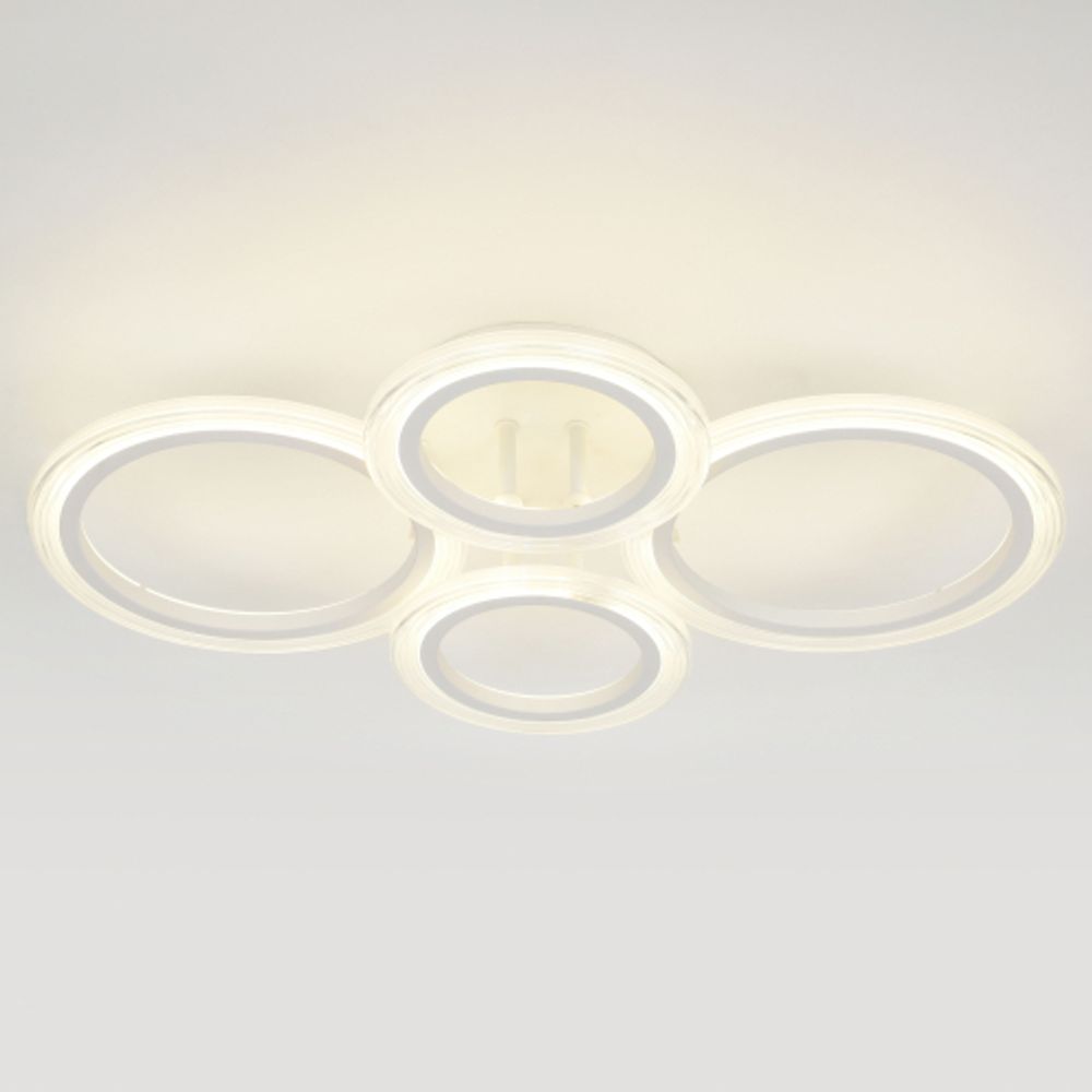 Светильник потолочный светодиодный ЭРА Модерн Ring CLL-1-59-RC WH с ДУ 59W 3000-6500К белый | Светильники SPB-6 с ДУ
