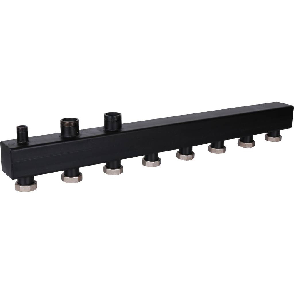 Коллектор котельной разводки ROMMER - 1"1/2 НР на 4 контура 1"1/2 НГ (до 85кВт, черная сталь)
