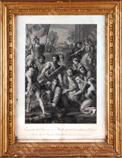 [По Рафаэлю] Гравюра Фернандо Сельмы «Крестный путь». Гравюра на металле. Мадрид, Испания, 1808 г.