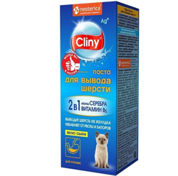 Мальт паста для вывода шерсти Cliny со вкусом Сыра 75мл