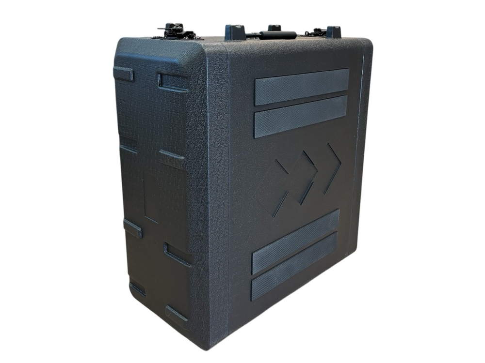 RACK LDPE | Короткий рэковый кейс 4 юнита 390мм +сумочка+ложемент в крышке| LDPE RACK4U390 | Внутр. размеры 485*350*185мм