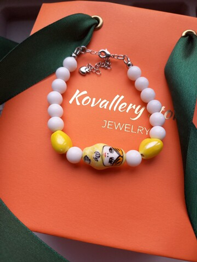 Браслет "Матрешка" желтый