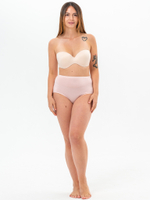 Трусы женские слипы. Набор из 4-х штук розовый-розовый-молоко-серый