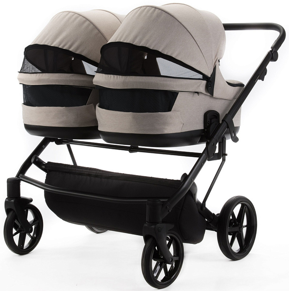 Детская коляска Adamex Leo Duo 2 в 1 TK20 (СВЕТЛО-БЕЖЕВЫЙ)