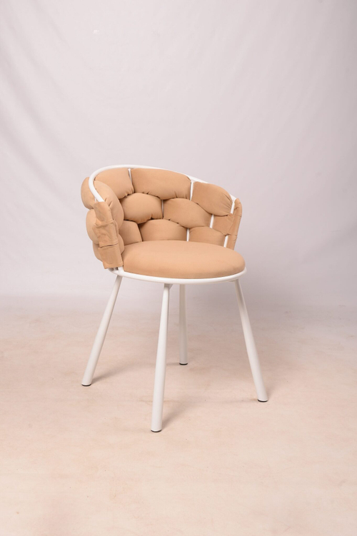 Стул Томми Низкий Гламур Велютто 04 Клеш Белый