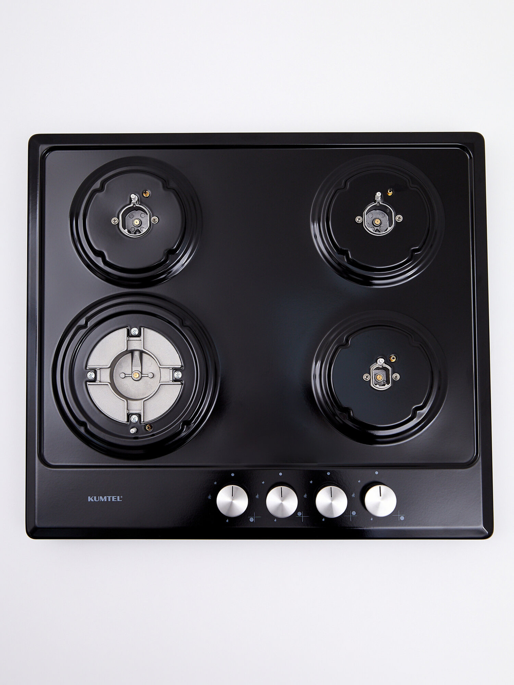 Варочная панель Kumtel KH-43-21, эмалированная сталь, газовый контроль, электроподжиг