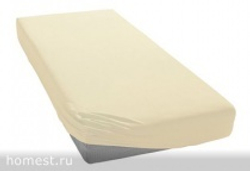 Простыня трикотажная 90-110x200 Elegante 8000 слоновая кость