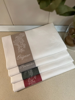 Набор кухонных полотенец 4шт Milano травы