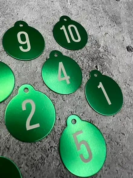 Номерки на ключи, металл