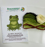 Набор для вышивания крестом на одежде Искусница "Лягушечка"