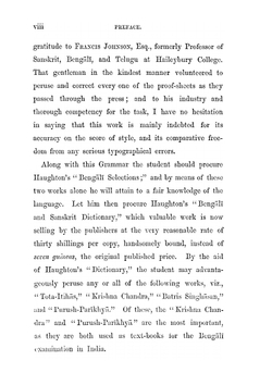 A grammar of the Bengali language. to which is added a selection of easy phrases and useful dialogues | Duncan Forbes
