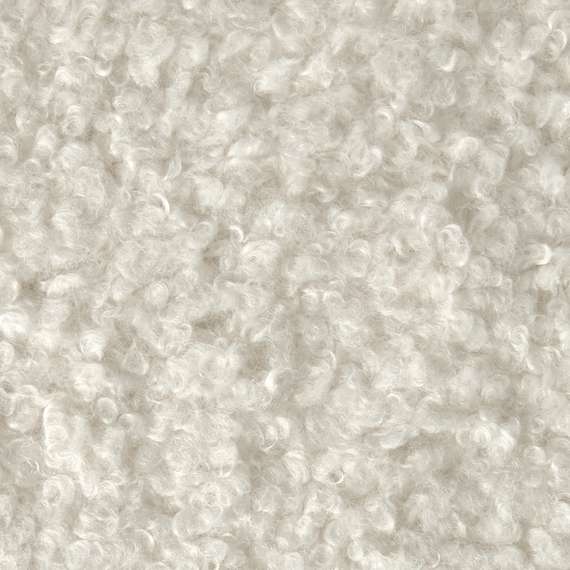 Стул Mod белый искусственный мех с ножками цвета орех