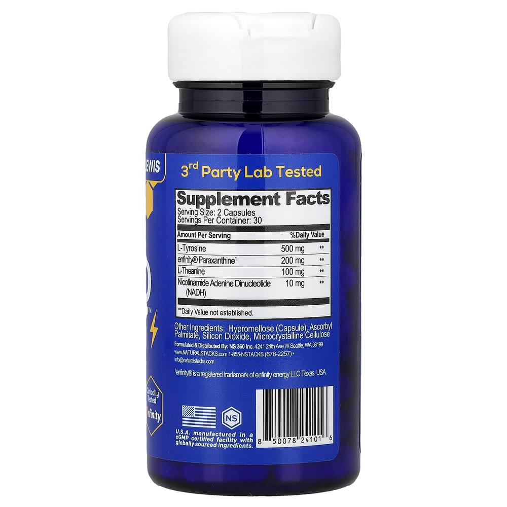 Natural Stacks, Neuro Alert™, 60 веганских капсул