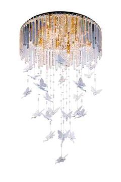 5648E/12A GOLD+CLEAR (1) Люстра NW Ангелы Детская