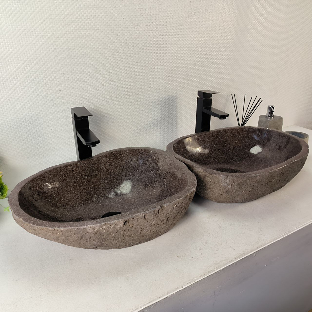 Раковина из речного камня ПАРА! RS-65358 49*39*15 0865