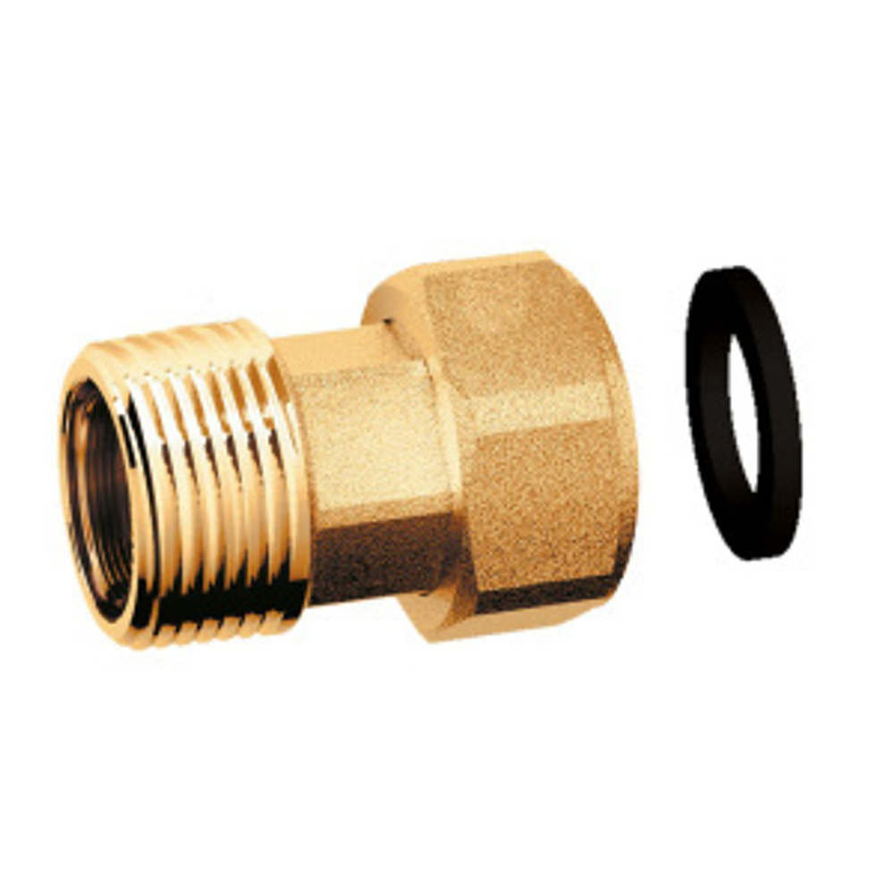 Переходник лат.с накидной гайкой 1 1/4”– 1 1/4"(НР), с EPDM